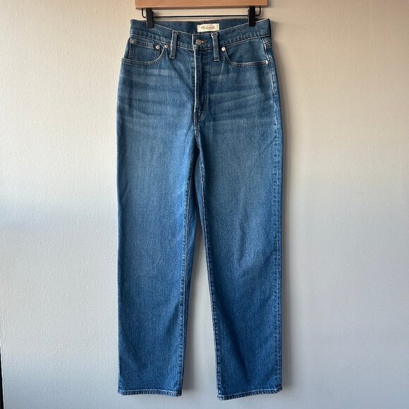 Madewell The Perfect Vintage Straight Leg Jean Size 27 Women's Medium Wash Denim - Picture 2 of 10
